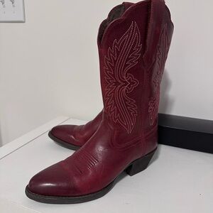 Red Ariat Cowboy Boots